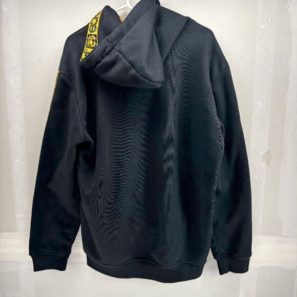 Marc Ecko Unltd Large Hip Hop Hoodie Y2K Pullover Black And Yellow READ - Picture 3 of 7